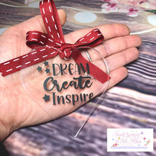 Load image into Gallery viewer, Inspirational Clear Acrylic Ornament
