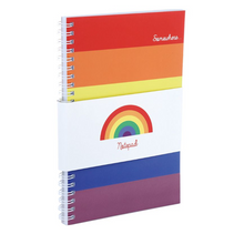 Load image into Gallery viewer, Rainbow Notebook - Spiral Bound A5 Lined Notebook