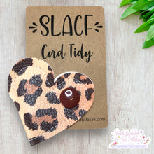 Load image into Gallery viewer, SLACF Cord Tidy Heart Shape - Leopard