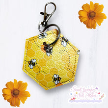 Load image into Gallery viewer, SLACF Hexagon Keyring - Honey Bee