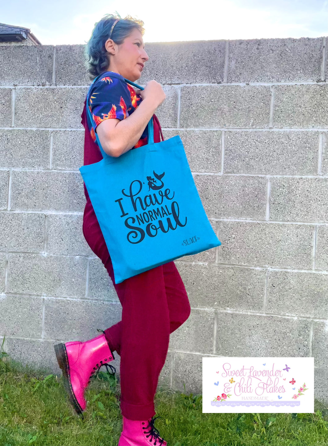 I have Normal Soul Tote Bag - Turquoise