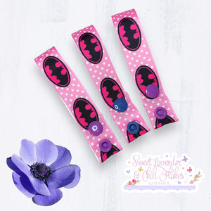 SLACF Pads Drying Strap - Pink BatGirl