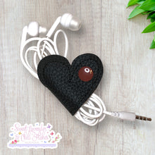 Load image into Gallery viewer, SLACF Cord Tidy Heart Shape - BLACK