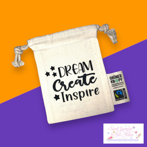 Dream Create Inspire - Mini Drawstring Bag