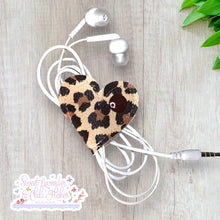 Load image into Gallery viewer, SLACF Cord Tidy Heart Shape - Leopard