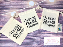 Load image into Gallery viewer, Dream Create Inspire - Mini Drawstring Bag