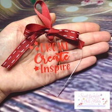 Load image into Gallery viewer, Inspirational Clear Acrylic Ornament