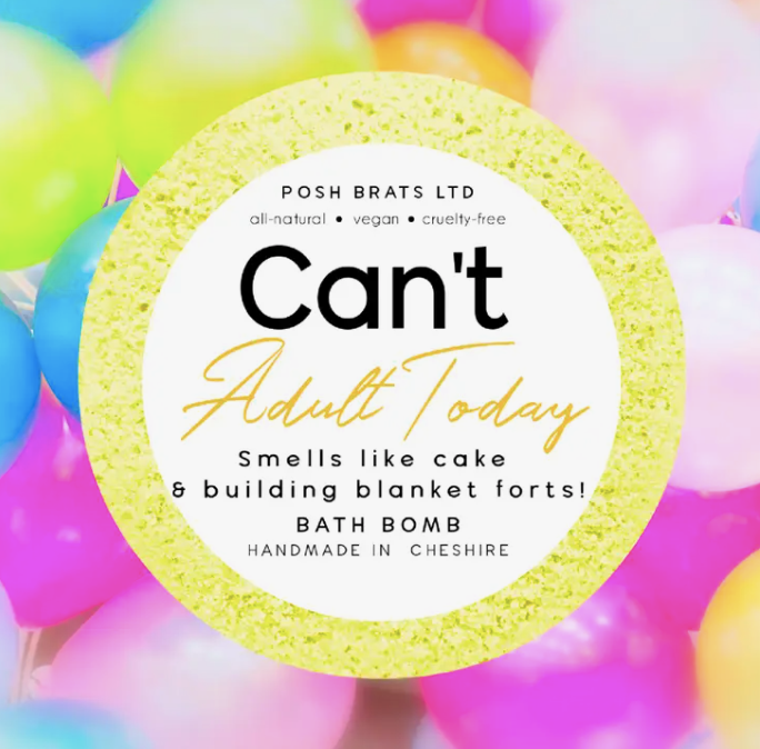 Can't Adult Today Fizzy Bath Bomb - VEGAN Adult Novelty Product