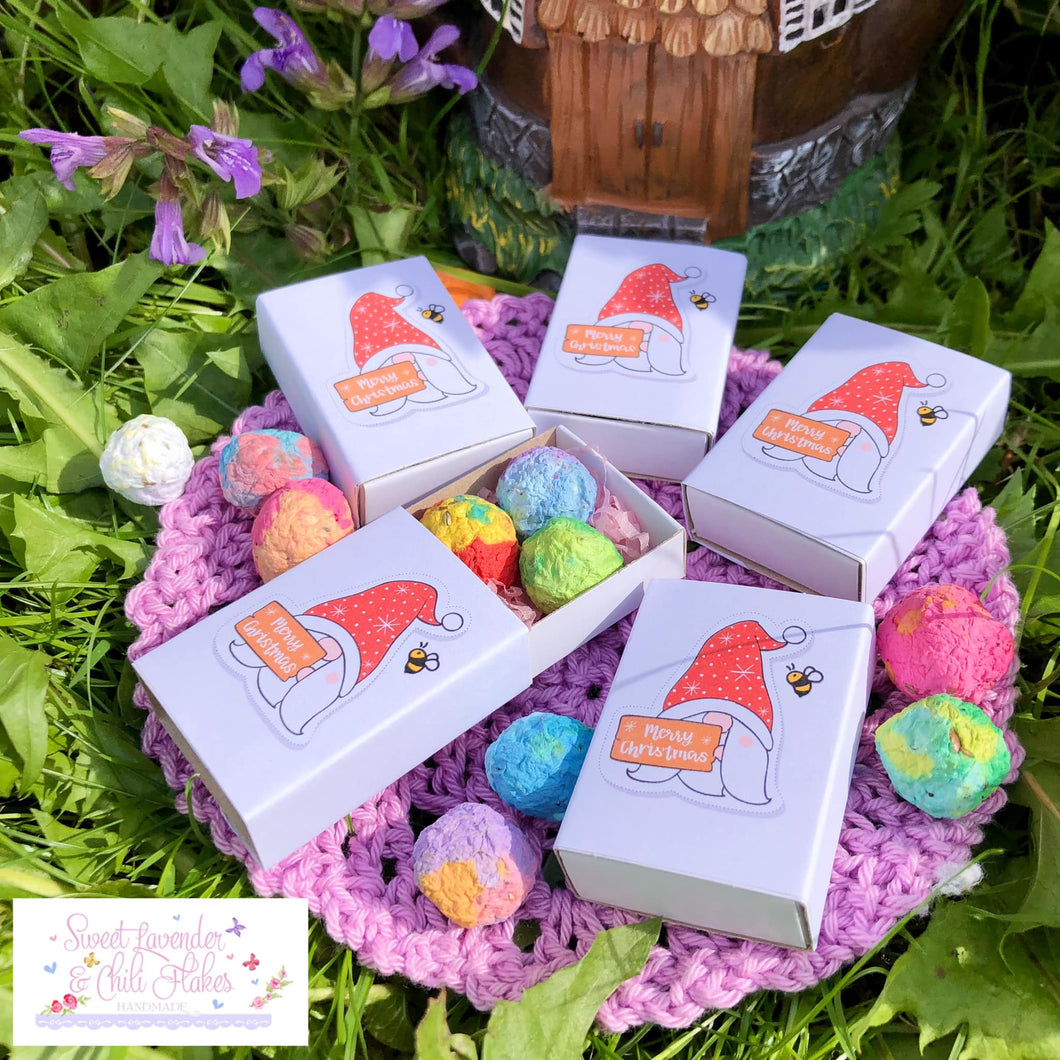 seed bombs wildflowers Christmas Wildflowers Seed Bombs Gift Box – Sweet Lavender & Chili Flakes