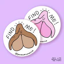 Load image into Gallery viewer, Find Me! - Clitoris Stickers
