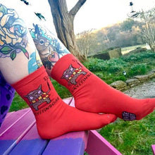 Load image into Gallery viewer, Gryffinboar Socks - Red Socks