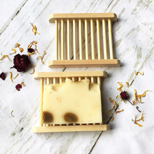 Light Brown Bamboo Soap Dish