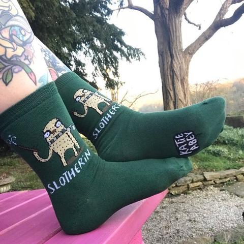 Slotherin Socks - Green Socks