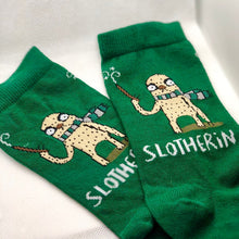 Load image into Gallery viewer, Slotherin Socks - Green Socks