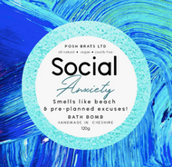 * SALE* Social Anxiety Fizzy Bath Bomb - VEGAN Adult Novelty Product