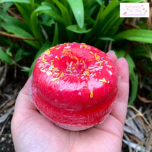 Load image into Gallery viewer, * SALE * Strawberry &amp; Banana Donut Shape Bath Bomb