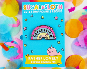 Sugar & Sloth Enamel Pins
