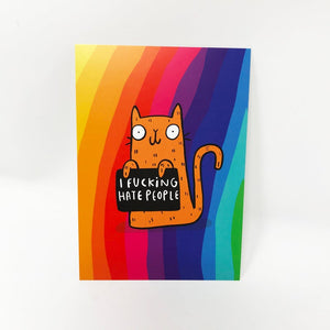 Honest Rainbow Cats Postcards