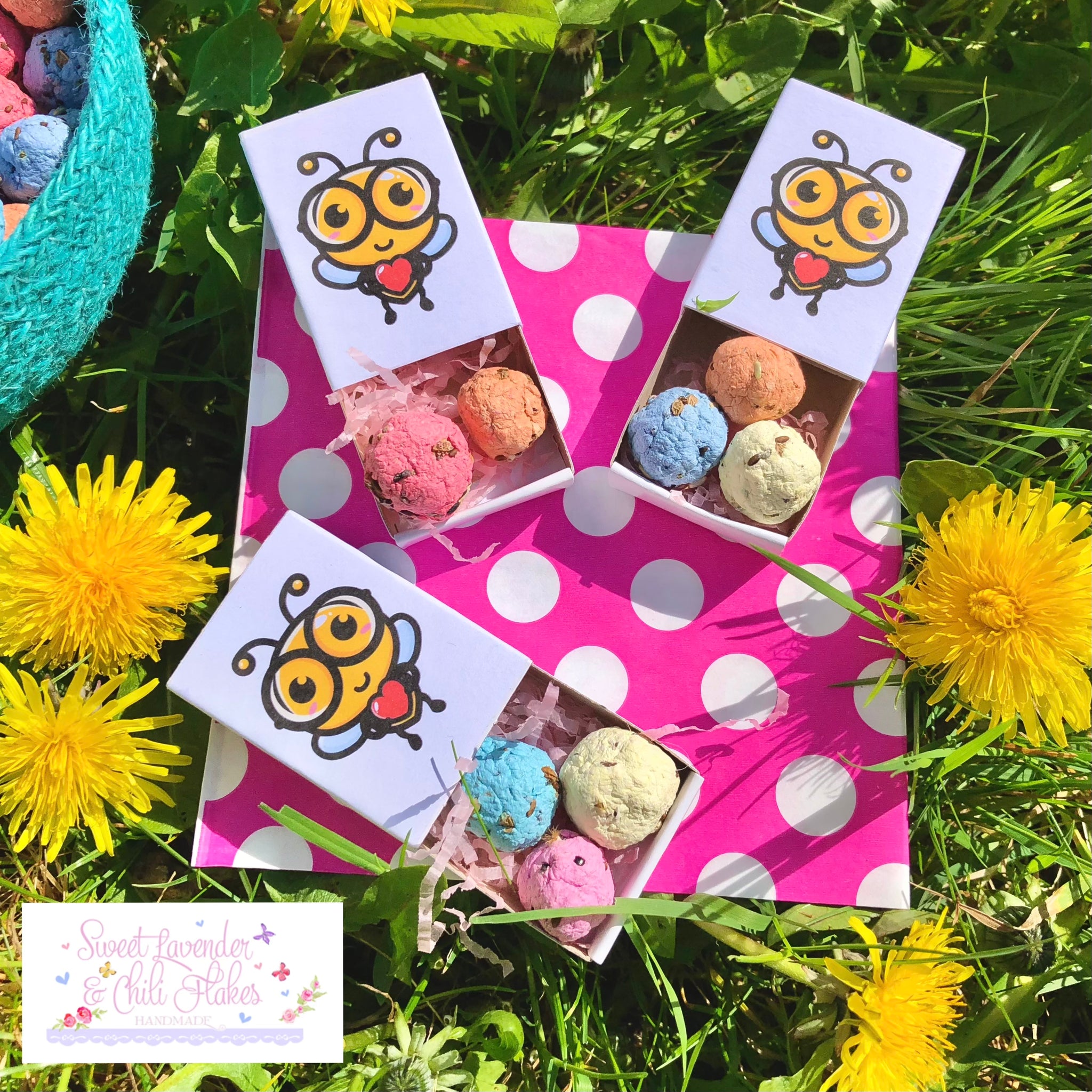 lavender seed bombs Bee Kind Wildflowers Seed Bombs Gift Box – Sweet Lavender & Chili Flakes
