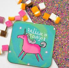Load image into Gallery viewer, Believe In Yourself Coaster - Katie Abey - 1 Coaster