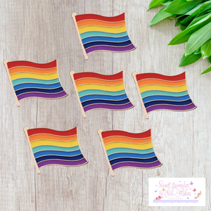 Enamel Rainbow Flag pin