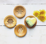 Round Bamboo Soap Dish