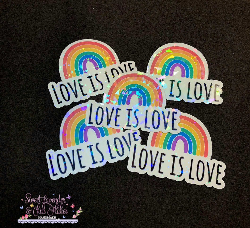 Love Is Love - 1 Car Sticker