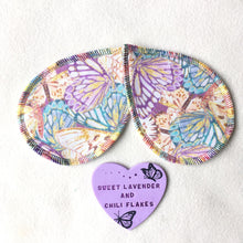 Load image into Gallery viewer, Reusable Handmade Nursing Pads - Butterfly Wings Shape