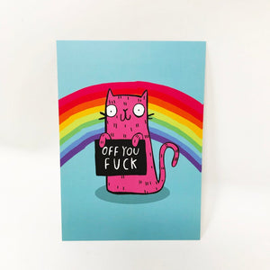 Honest Rainbow Cats Postcards