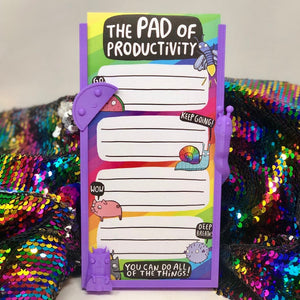 The Pad of Productivity - Pad Holder - To Do List - Rainbow pad - Motivation Notepad - Notebook - Katie Abey